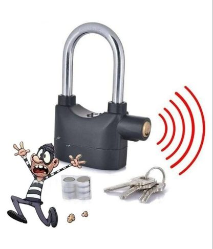 Smart Security Alarm Lock (Big Size) সাথে ৬ পিস বেটারী ফ্রি