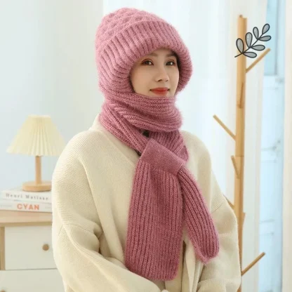 Winter Protection Windproof Cap with Scarf